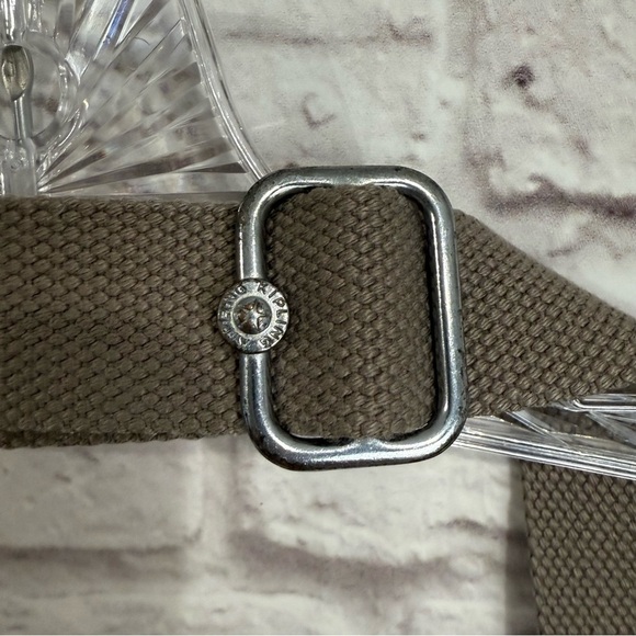 Kipling Alvar crossbody bag solid khaki grayish with monkey adj strap nylon - Picture 5 of 7